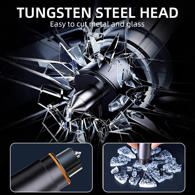 2-in-1 Car Safety Hammer Emerg - Rescue Rope Throw ulasan dan harga